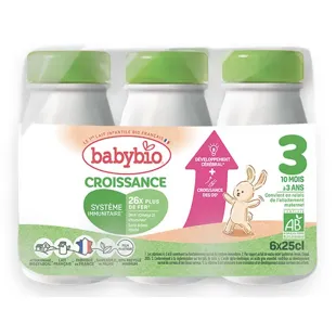Babybio Crescita +10m Bio 6 x 25cl