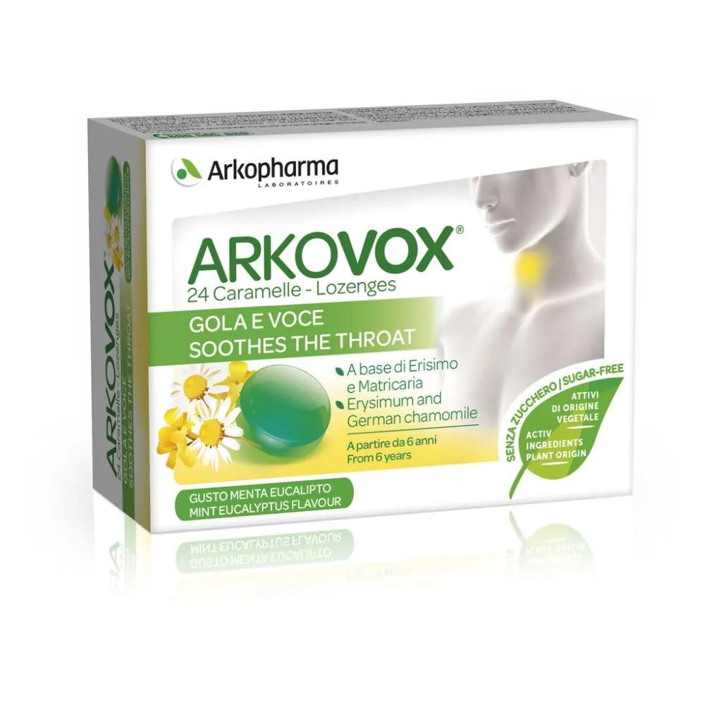 Arkovox Integratore Balsamico Menta ed Eucalipto 24 Caramelle