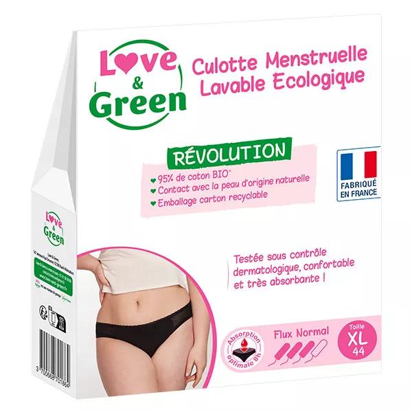 Bragas menstruales lavables ecológicas Love & Green Higiene Femenina Talla XL Flujo Normal