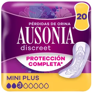 Ausonia Discreet Mini Plus Compressa para perda de urina feminina 20 unidades