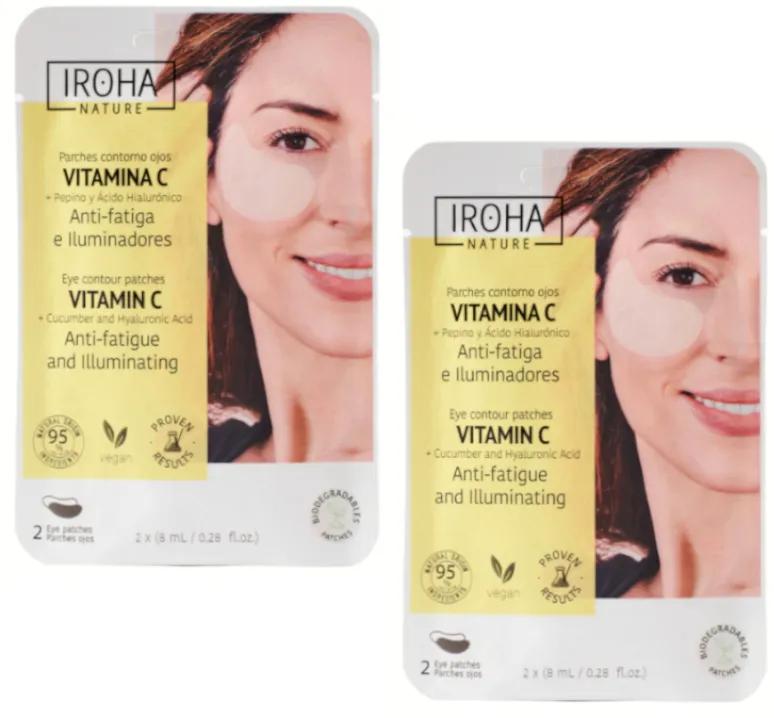 Iroha Nature Anti-vermoeidheid Vitamine C Ooglapjes 2 paar