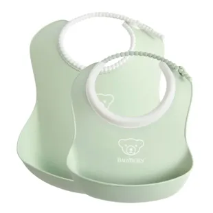 BabyBjörn Pastel Green Bibs 2 pcs