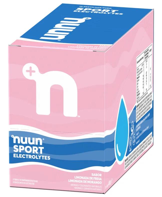 NUUN Sport Electrolytes Fraise Limonade 8x10 Comprimés Effervescents