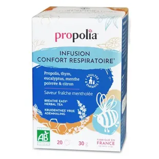 Propolia Bio Infusion Respiratory Comfort Gusto Fresco e Menta 20 bustine