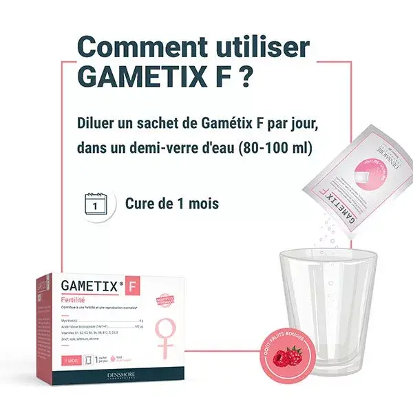 Densmore Gametix F Booste la Fertilité Cure 2 mois (Lot 2x1 mois)