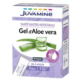 JUVAMINE GEL D'ALOE VERA Santé Gastro-Intestinale 7 sticks de gel à avaler