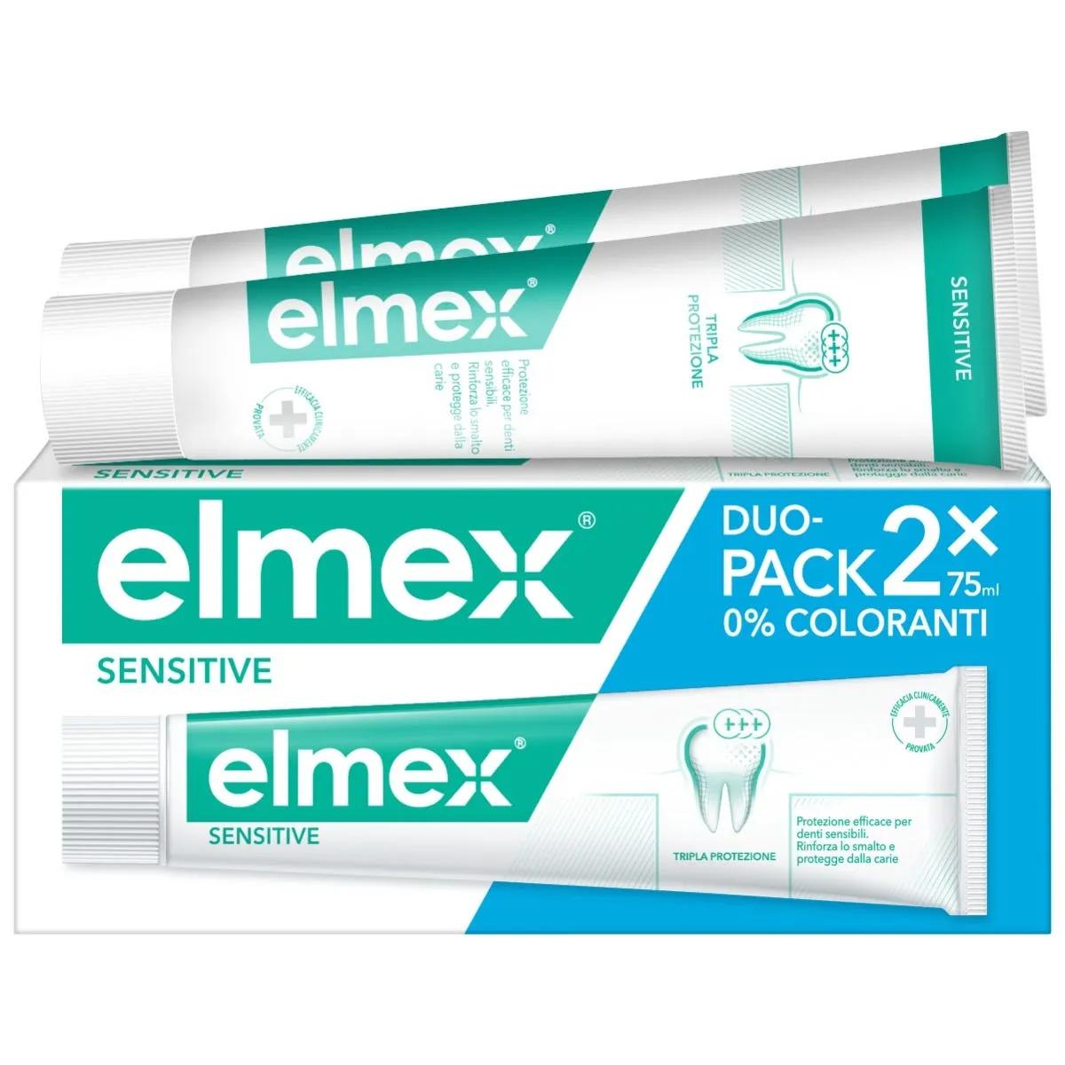 Elmex Sensitive Dentifricio Denti Sensibili 2x75 ml