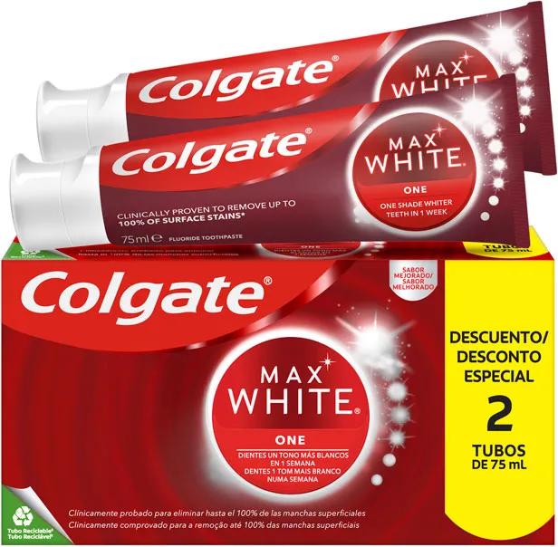 Colgate Max White One Whitening Tandpasta 2x75 ml