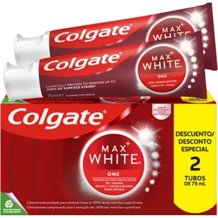 Colgate Max White One Dentifrice Blanchissant 2x75 ml