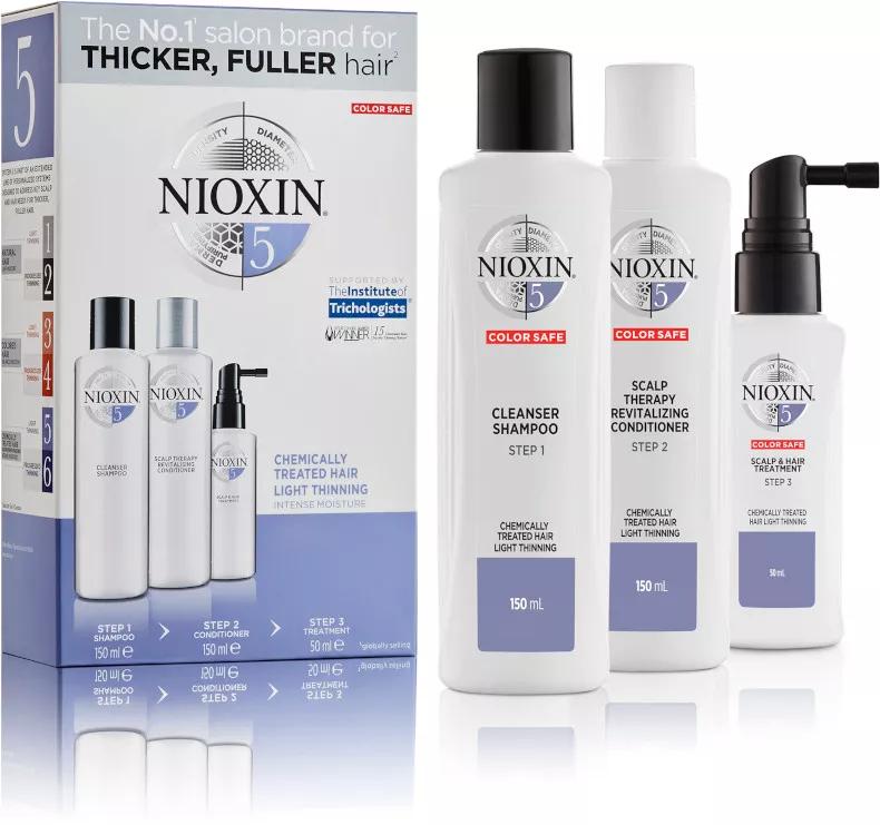 Nioxin Trial System 5 Cabelos Quimicamente Tratados Ligeiramente Enfraquecidos