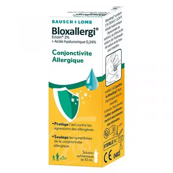 Bausch & Lomb Bloxallergi Conjonctivite Allergique Protège et Soulage 10ml