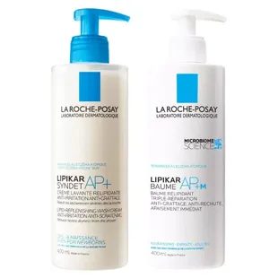 La Roche-Posay Lipikar Routine Pelli Secche Syndet AP+ Crema Detergente 400ml & Balsamo AP+M Triple Riparazione400ml