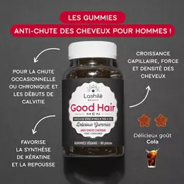 Lashilé Beauty Good Hair Men Anti-Chute Cheveux 60 gummies