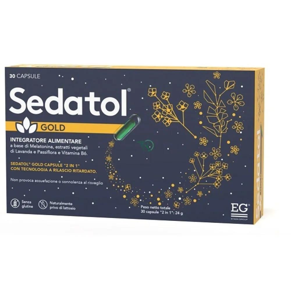 Sedatol Gold Integratore Di Melatonina Lavanda Passiflora E Vitamina B6 30 Capsule