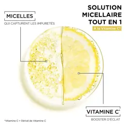 Garnier SkinActive Solution Micellaire Tout en 1 Vitamine C Peau Terne 400ml