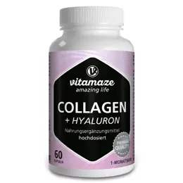 Vitamaze Collagène 600mg + Hyaluronique 60 capsules