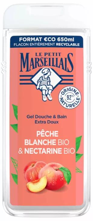 Le Petit Marseillais Gel Pêche Blanche et Nectarine 650 ml