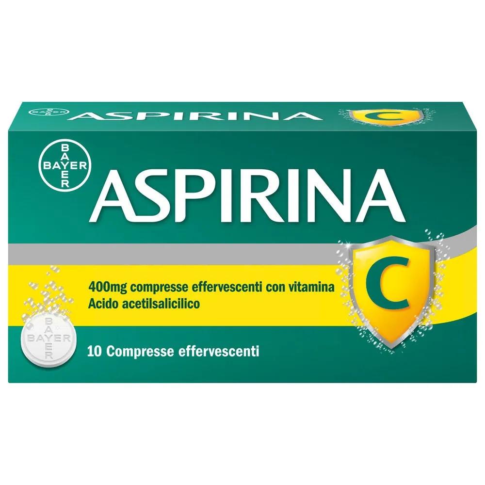 Aspirina C Antinfiammatorio Antidolorifico per Influenza Raffreddore e febbre con Vitamina C 10 Compresse