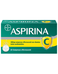 Aspirina C Antinfiammatorio Antidolorifico per Influenza Raffreddore e febbre con Vitamina C 10 Compresse