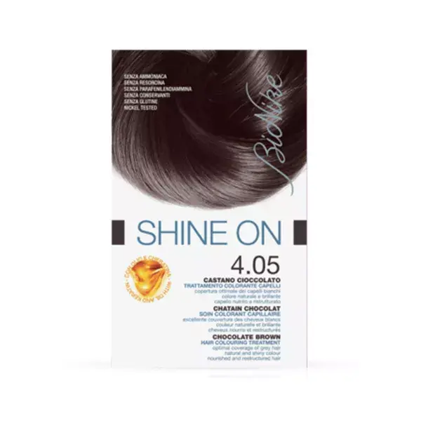 Bionike Defence Shine-On Soin Colorant Capillaire 4.05 Châtain Chocolat 75ml + 50ml