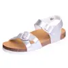 Scholl Chaussures Été Kids Sandales Smyley Argent Taille 28