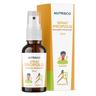 Spray alla propoli brevettato Nutri&Co ad azione rapida ed efficacia clinica - 15 ml