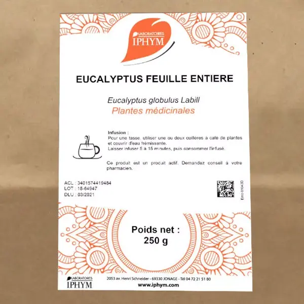 Iphym Vrac Eucalyptus Feuille Entière 250g