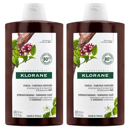 Klorane Champú Quinina Vitamina B 2x400 ml