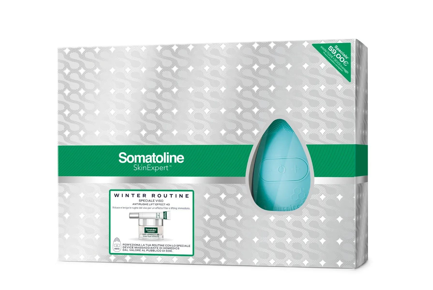 Somatoline Skin Expert Cofanetto Speciale Viso Antietà 4D Crema Giorno + Contorno Occhi Antirughe + Massaggiatore Viso