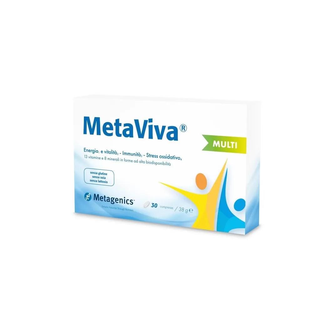 Metagenics Metaviva Multivitaminico Integratore Energia e Vitalità 30 Compresse