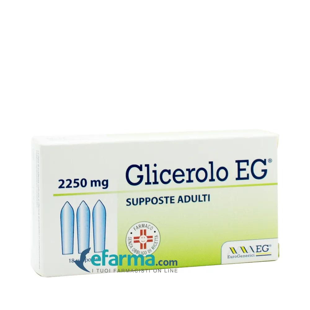 Glicerolo EG Adulti 2250mg 18 Supposte