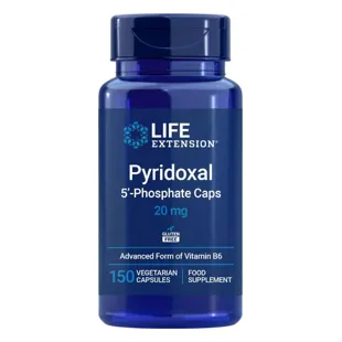Life Extension Pyridoxal 5&#39;-Phosphate 20 mg 150 Vegetarian Capsules