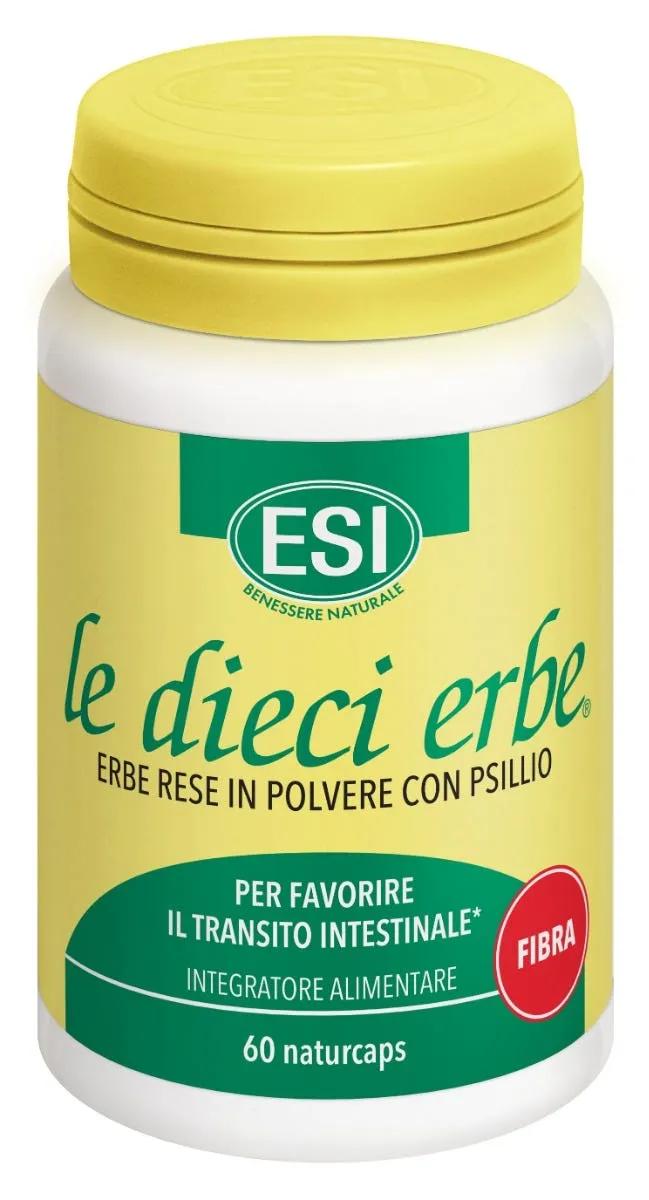 Esi Le Dieci Erbe Fibra Integratore Transito Intestinale 60 Naturcaps