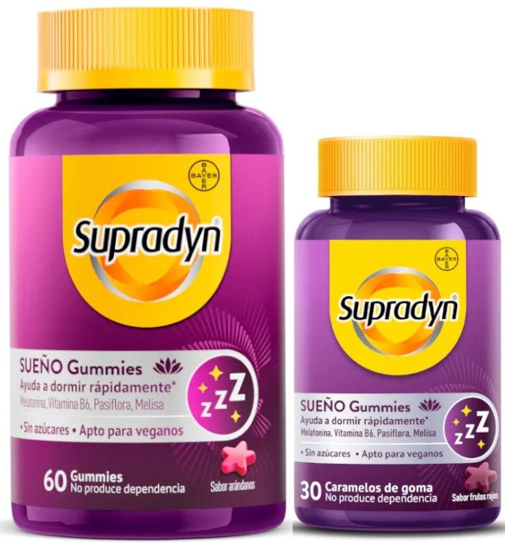 Supradyn Sleep and Serenity Melatonin und Vit, B6 30+60 Gummies SPARFORMAT
