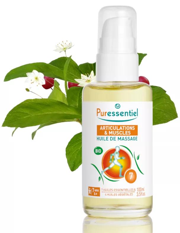 Puressentiel Óleo de massagem orgânico de Arnica e Wintergreen orgânico 100 ml