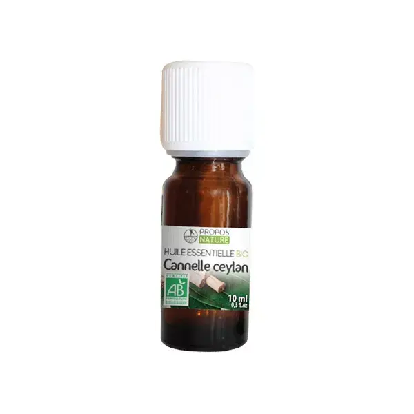 Propos' Nature Aroma-Phytothérapie Huile Essentielle Cannelle de Ceylan Bio 10ml