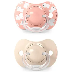 Suavinex Wild&amp;Free Pacifier Silicone Physiological Teat SX Pro Pink 6-18m 2 pcs