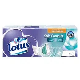 Lotus Mouchoir Soin Complet Baume Apaisant & Huile Essentielle 10 paquets