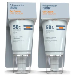 Isdin Dry Touch Cream Gel SPF50+ 2x50 ml