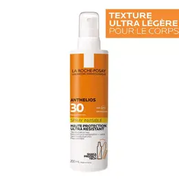 La Roche Posay Anthelios Spray Crème Solaire Invisible Corps SPF30 200ml