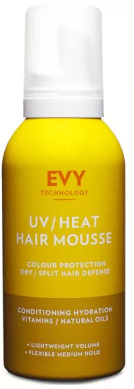 Evy Technology Protezione per capelli in mousse per capelli UV Heat 150 ml