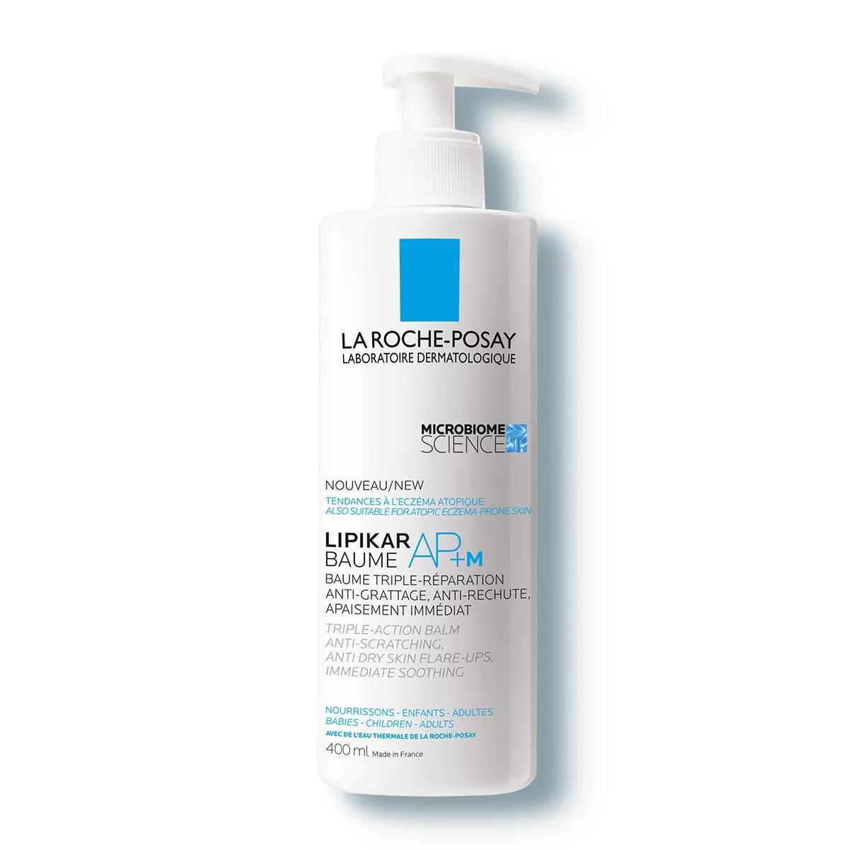 La Roche Posay Lipikar Crema Corpo Balsamo Riparatore Tripla Azione (anti-prurito, anti-ricomparsa, sollievo immediato) 400 ml 