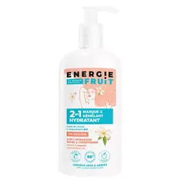 Energie Fruit 2 en 1 Cheveux Abimés Masque Monoï & Huile de Macadamia Bio 300ml 