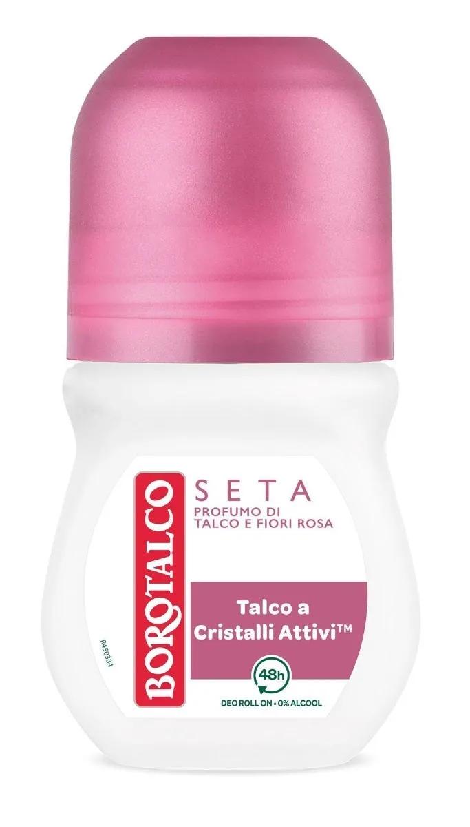 Borotalco Deodorante Roll-On Seta Tripla Protezione Asciutta Senza Alcool 50 ml