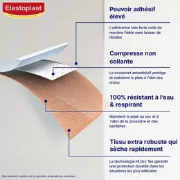 Elastoplast Waterproof Pansement Extra Résistant 80cm x 6cm