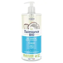 Natessance Gel Douche Eau de Coco Rafraîchissant 1L