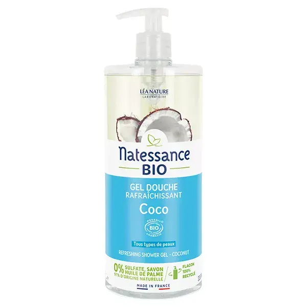 Natessance Refreshing Coconut Water Shower Gel 1L