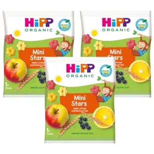 HiPP Estrellitas con Frutas BIO +1 Año 3x30 gr