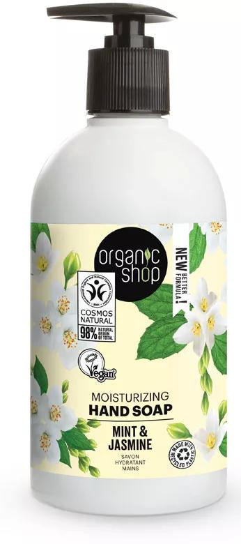 Organic Shop Sabão Mãos Hidratante Jasmim e Menta 500 ml