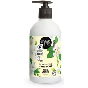 Organic Shop Sabonete Hidratante para Mãos Jasmim e Menta 500 ml